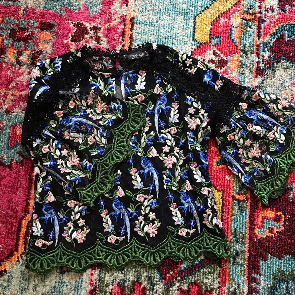Top Shop printed top